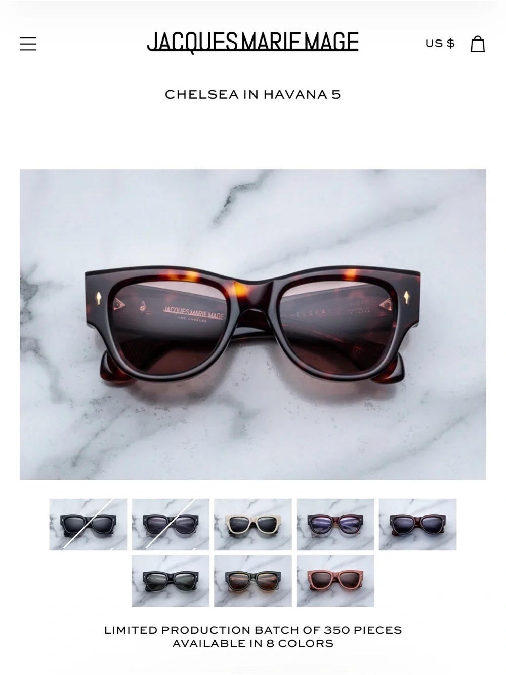 Jacques Marie Mage Chelsea Sunglasses in Havana 5